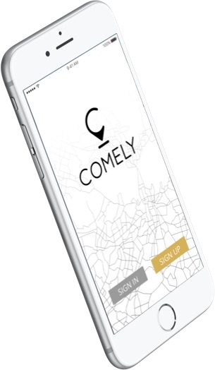 Comely - iOS Home Page Screen