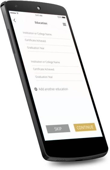 Comely - Android Personal Information Screen